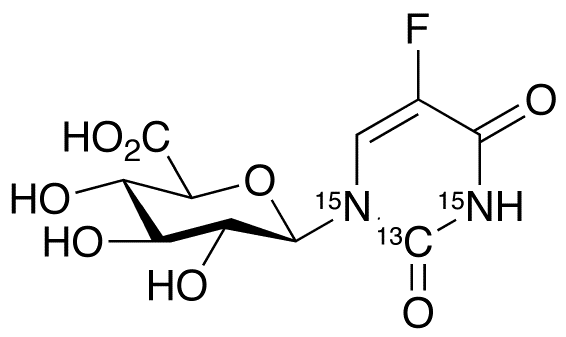 5-Fluorouracil-13C,15N2 N-β-D-Glucuronide