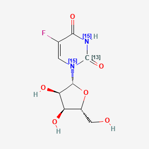 5-Fluorouridine-13C,15N2