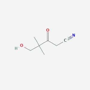 5-Hydroxy-4,4-dimethyl-3-oxopentanenitrile