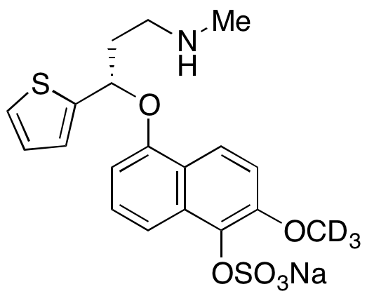 5-Hydroxy-6-methoxy-d3 Duloxetine Sulfate Sodium Salt