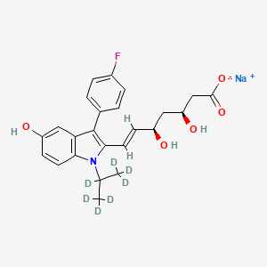 5-Hydroxy Fluvastatin-d7 Sodium Salt