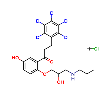 5-Hydroxy Propafenone (Phenyl-d5) Hydrochloride D5