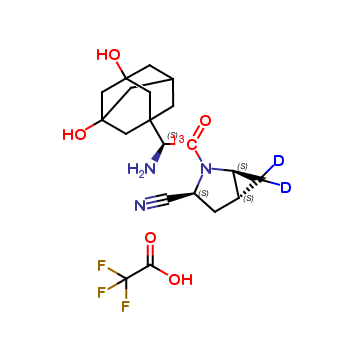 5-Hydroxysaxagliptin-13C,D2 TFA Salt