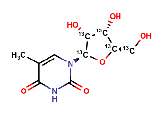 5-Methyluridine-1,2,3,4,5 13C5