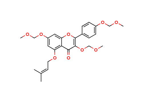 5-O-(3-Methyl-2-butenyl) Kaempferol Tri-O-methoxymethyl Ether