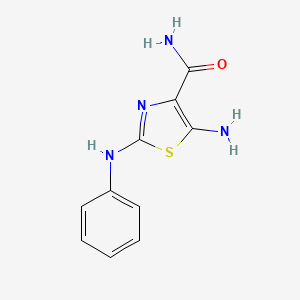 5-amino-2-anilino-1,3-thiazole-4-carboxamide