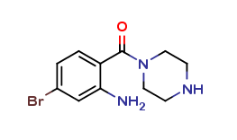 5-bromo-2-(piperazine-1-carbonyl)aniline