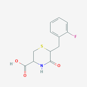 6-[(2-Fluorophenyl)methyl]-5-oxothiomorpholine-3-carboxylic acid