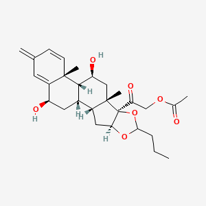 6-β-Hydroxy 21-Acetyloxy Budesonide