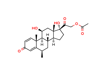 6-β-Methyl Prednisolone 21-Acetate