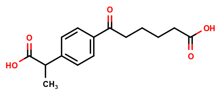 6-(4-(1-carboxyethyl)phenyl)-6-oxohexanoic acid