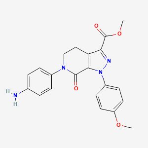 6-(4-Aminophenyl)-4,5,6,7-tetrahydro-1-(4-methoxyphenyl)-7-oxo-1H-pyrazolo[3,4-c]pyridine-3-carboxyl
