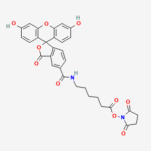 6-(Fluorescein-5-carboxamido)hexanoic Acid Succinimidyl Ester