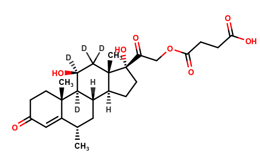 6α-Methyl Hydrocortisone 21-Hemisuccinate-d4 (major)