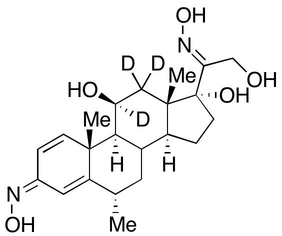 6α-Methyl Prednisolone-d3 3,20-Dioxime