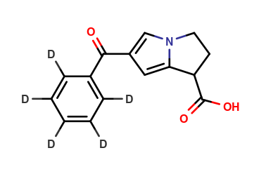 6-(benzoyl-2,3,4,5,6-d5)-2,3-dihydro-1H-pyrrolizine-1-carboxylic acid