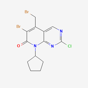 6-Bromo-5-(bromomethyl)-2-chloro-8-cyclo
