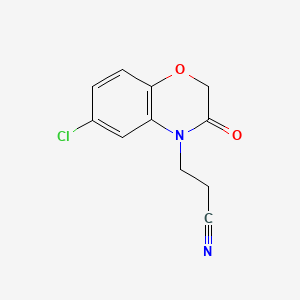 6-Chloro-2,3-dihydro-3-oxo-4H-1,4-benzoxazine-4-propionitrile