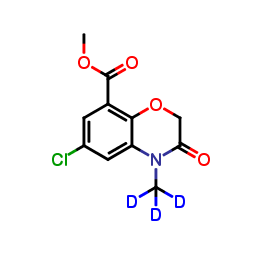 6-Chloro-3,4-dihydro-4-methyl-3-oxo-2H-1,4-benzoxazine-8-carboxylic Acid-d3 Methyl Ester