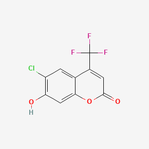6-Chloro-7-hydroxy-4-(trifluoromethyl)coumarin