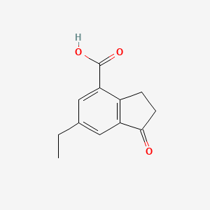 6-Ethyl-2,3-dihydro-1-oxo-1H-indene-4-carboxylic acid