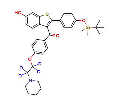 6-Hydroxy-4'-tert-butyldimethylsylyl Raloxifene-d4