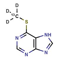 6-Methylmercaptopurine-[13C,d3] (Solution)