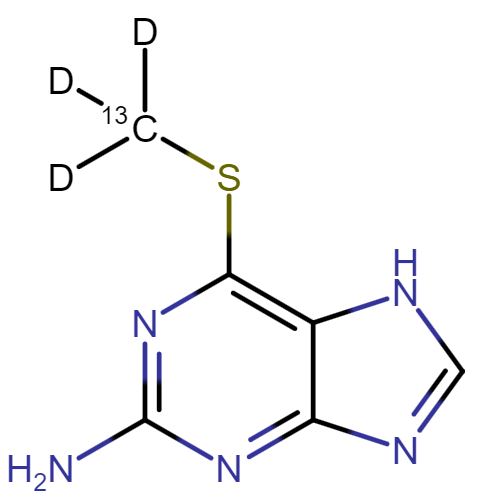 6-Methylthioguanine-[13C,d3]