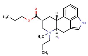6-N-methyl-6-N-propyl-8beta-propyloxymethyl Ergolin-6-ium Iodide