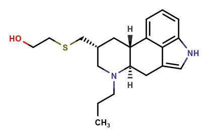 6-N-propyl-8beta-(2-hydroxethyl)-thiomethyl Ergoline