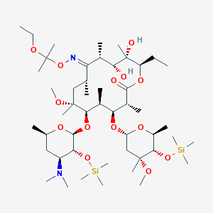 6-O-Methyl-2,4-bis-O-(trimethylsilyl)erythromycin- 9-[O-(1-ethoxy-1-methylethyl)oxime]