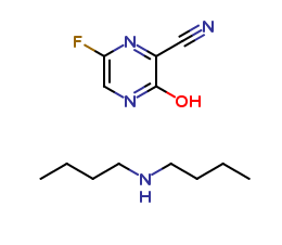 6-fluoro-3-hydroxypyrazine-2-carbonitrile compound with dibutylamine (1:1)