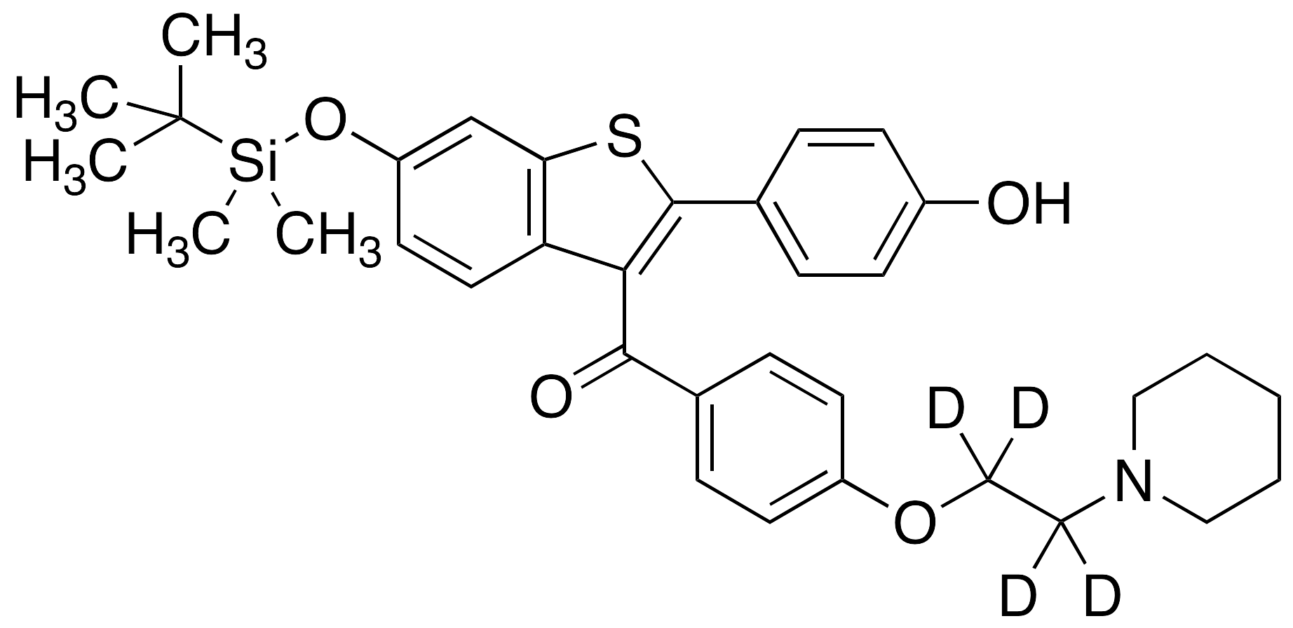 6-tert-Butyldimethylsilyl-4’-hydroxy Raloxifene-d4