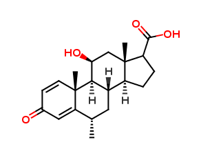 6a-Methyl Prednisolone 17-Deshydroxy 17ß-Carboxylic Acid