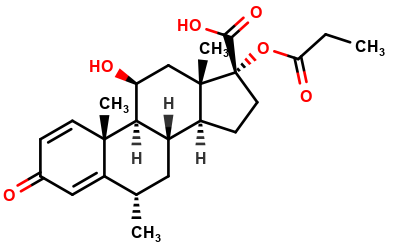 6a-Methyl Prednisolone Propionate 17-carboxylic acid