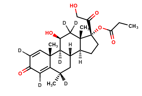 6a-Methylprednisolone-17-Propionate-D6 (major)