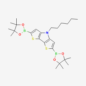 7-Hexyl-4,10-bis(4,4,5,5-tetramethyl-1,3,2-dioxaborolan-2-yl)-3,11-dithia-7-azatricyclo[6.3.0.02,6]u