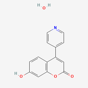 7-Hydroxy-4-(pyridin-4-yl)coumarin monohydrate