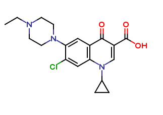 7-chloro-1-cyclopropyl-6-(4-ethylpiperazine-1-yl)-4-oxo-1,4-dihydroquinoline-3-carboxylic acid