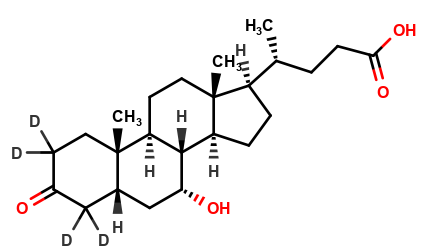 7alpha-Hydroxy-3-oxo Cholan-24-oic-2,2,4,4-D4 acid