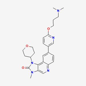 8-(6-(3-(dimethylamino)propoxy)pyridin-3-yl)-3-methyl-1-(tetrahydro-2H-pyran-4-yl)-1H-imidazo[4,5-c]quinolin-2(3H)-one