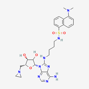 8-Amino[1”-(N”-dansyl)-4”-aminobutyl]-5'-(1-aziridinyl)-5'-deoxy Adenosine