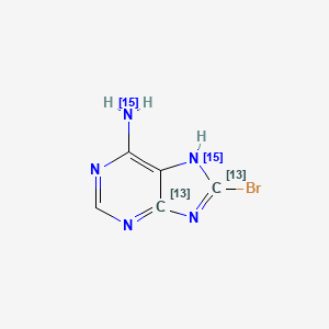 8-Bromoadenine-13C2,15N2