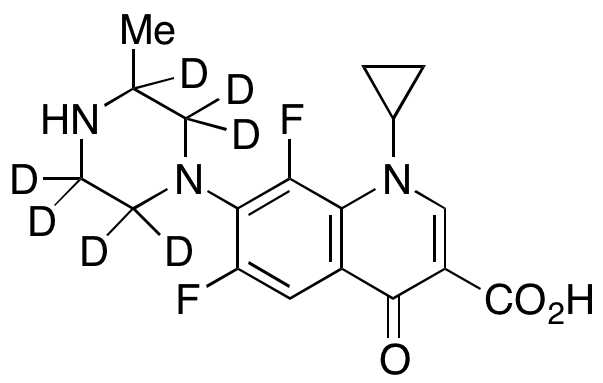 8-Demethoxy-8-fluoro Gatifloxacin-d7