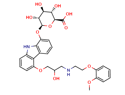 8-Hydroxy Carvedilol-β-O-β-D-Glucuronide