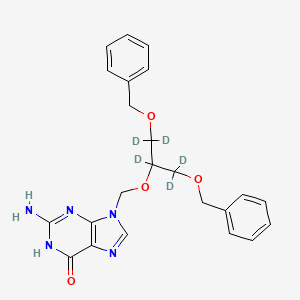 9-[[2-Benzyloxy-1-(benzyloxymethyl)-ethoxy]methyl]guanine-d5