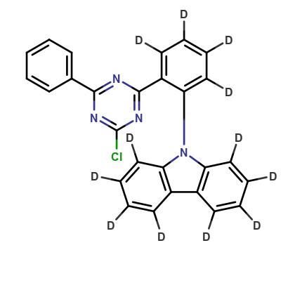 9-[2-(4-Chloro-6-phenyl-1,3,5-triazin-2-yl)phenyl]-9H-carbazole D12