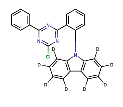 9-[2-(4-Chloro-6-phenyl-1,3,5-triazin-2-yl)phenyl]-9H-carbazole D8