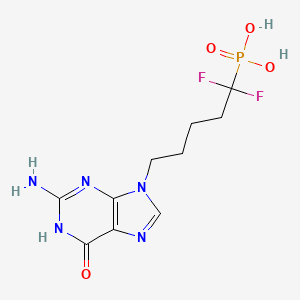 9-(5,5-Difluoro-5-phosphonopentyl)guanine