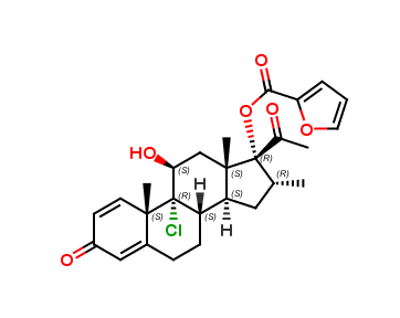 9α-chloro-11β,17,dihydroxy-16α-methylpregna-1,4-diene-3,20-dione 17-(2-furoate)
